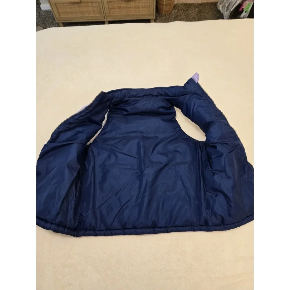 Vintage Weatherproof Youth Girls Large 14-16 Puffer Vest Lavender Pockets Zip